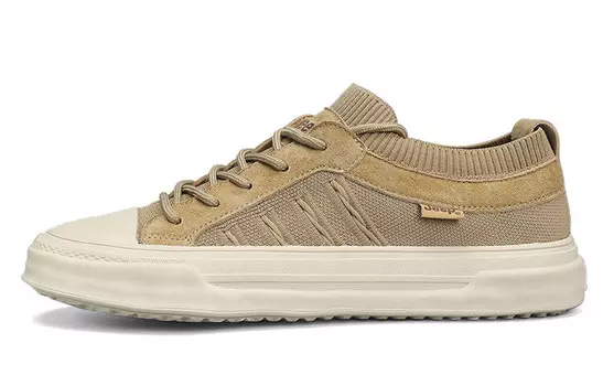 Кроссовки Jeep Skateboarding Shoes Men Low-top Khaki, хаки