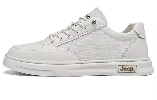 Кроссовки Jeep Skateboarding Shoes Men Low-top White, цвет Off-white