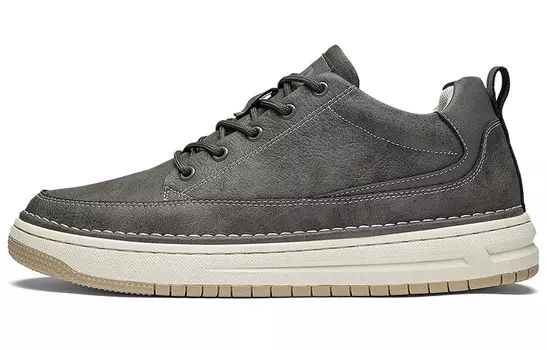 Кроссовки Jeep Skateboarding Shoes Men Low-top Gray, серый