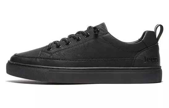 Кроссовки Jeep Skateboarding Shoes Men Low-top Black, черный