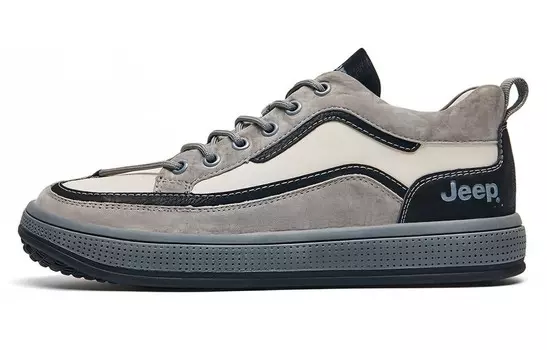 Кроссовки Jeep Skateboarding Shoes Men Low-top Gray, серый