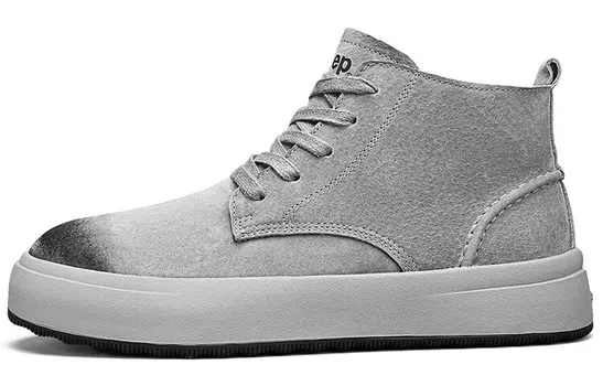 Кроссовки Jeep Skateboarding Shoes Men Mid-top Gray, серый