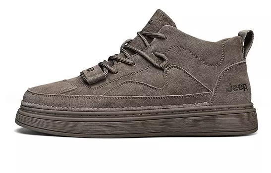 Кроссовки Jeep Skateboarding Shoes Men Mid-top Space Grey, серый