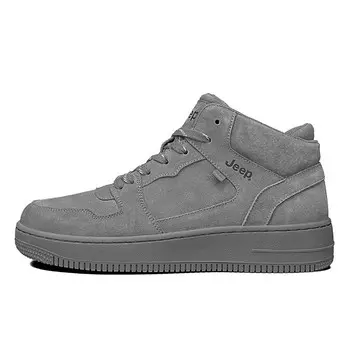 Кроссовки Jeep Skateboarding Shoes Men Mid-top Gray, серый