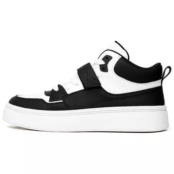 Кроссовки Jeep Skateboarding Shoes Men Mid-top, белый/черный