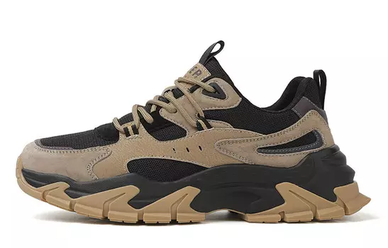 Кроссовки JEEP SPIRIT Casual Men Low-Top, черный/коричневый