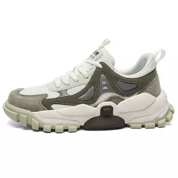 Кроссовки JEEP SPIRIT Chunky Sneakers Men Low-top Green, темно-зеленый