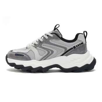 Кроссовки JEEP SPIRIT Chunky Sneakers Men Low-top Gray, цвет Light Sandy