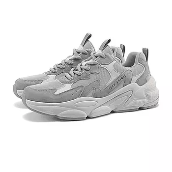 Кроссовки JEEP SPIRIT Chunky Sneakers Men Low-top Light Gray, светло-серый