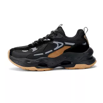 Кроссовки JEEP SPIRIT Chunky Sneakers Men Low-top Black/yellow, черный