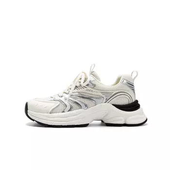 Кроссовки JEEP SPIRIT Chunky Sneakers Women's Low-top, бежевый/черный