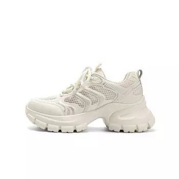 Кроссовки JEEP SPIRIT Chunky Sneakers Women's Low-top Beige, бежевый