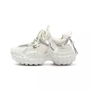 Кроссовки JEEP SPIRIT Chunky Sneakers Women's Low-top, черный/бежевый