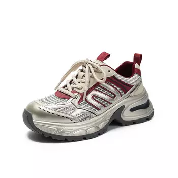 Кроссовки JEEP SPIRIT Chunky Sneakers Women's Low-top, красный