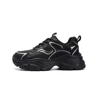 Кроссовки JEEP SPIRIT Chunky Sneakers Women's Low-top, черный