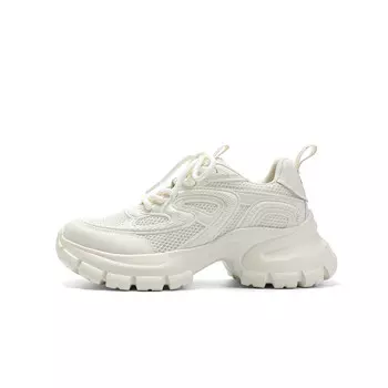 Кроссовки JEEP SPIRIT Chunky Sneakers Women's Low-top Beige, бежевый