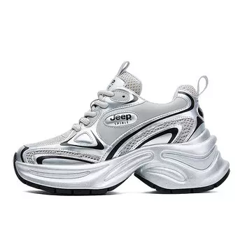 Кроссовки JEEP SPIRIT Chunky Sneakers Women's Low-top, белый