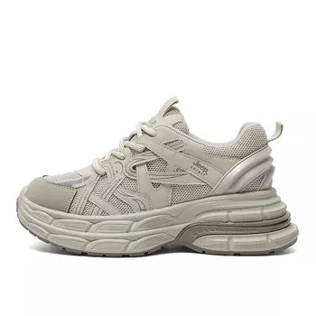 Кроссовки JEEP SPIRIT Chunky Sneakers Women's Low-top, бежевый