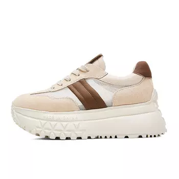 Кроссовки JEEP SPIRIT Chunky Sneakers Women's Low-top, коричневый