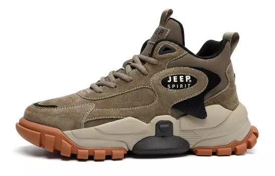 Кроссовки JEEP SPIRIT Lifestyle Shoes Men High-top, цвет P149910067-6 Apricot [Mesh]