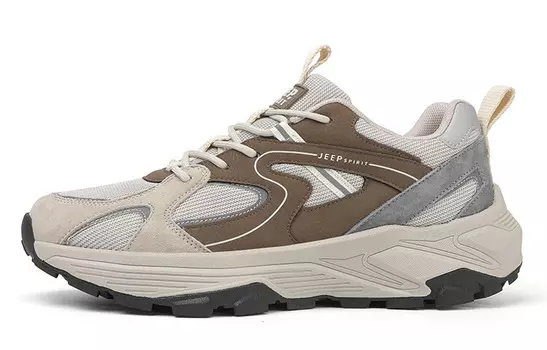 Кроссовки JEEP SPIRIT Lifestyle Shoes Men Low-top Beige, цвет Natural Deer