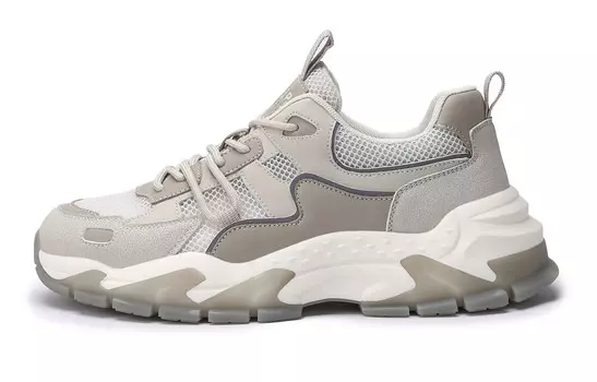 Кроссовки JEEP SPIRIT Lifestyle Shoes Men Low-top, цвет Tibetan antelope color [leather mesh]