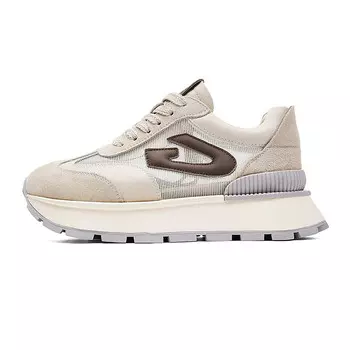 Кроссовки JEEP SPIRIT Lifestyle Shoes Women's Low-top, бежевый/красный