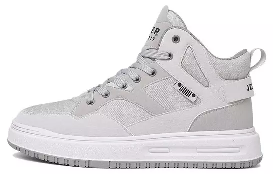 Кроссовки JEEP SPIRIT Skateboarding Shoes Men High-top, цвет Moon Dust Gray