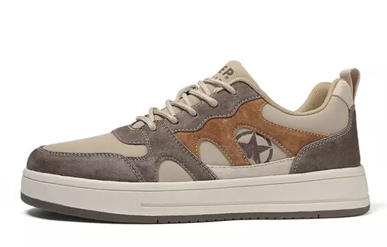 Кроссовки JEEP SPIRIT Skateboarding Shoes Men Low-top Beige, цвет Natural Deer