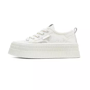 Кроссовки JEEP SPIRIT Skateboarding Shoes Women's Low-top, бежевый