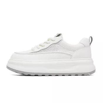 Кроссовки JEEP SPIRIT Skateboarding Shoes Women's Low-top, цвет Milk tea