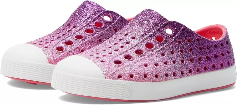 Кроссовки Jefferson Bling Native Shoes Kids, цвет Starfish Dazzle Bling/Shell White