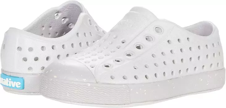 Кроссовки Jefferson Bloom Slip-On Sneakers Native Shoes Kids, цвет Mist Grey/Mist Grey/Shell Speckles