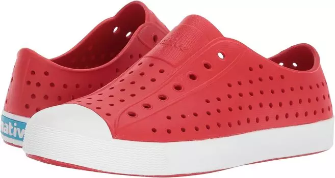 Кроссовки Jefferson Slip-on Sneakers Native Shoes Kids, цвет Torch Red/Shell White