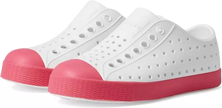 Кроссовки Jefferson Slip-on Sneakers Native Shoes Kids, цвет Shell White/Dazzle Pink