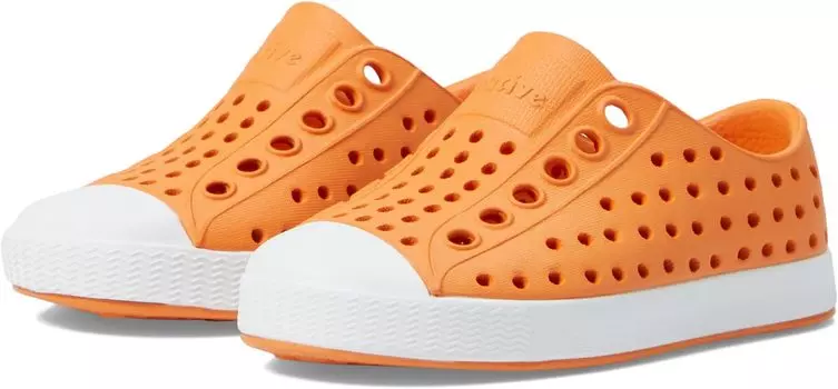 Кроссовки Jefferson Slip-on Sneakers Native Shoes Kids, цвет Apricot Orange/Shell White