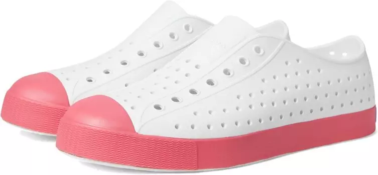 Кроссовки Jefferson Slip-on Sneakers Native Shoes Kids, цвет Shell White/Dazzle Pink