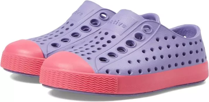 Кроссовки Jefferson Slip-on Sneakers Native Shoes Kids, цвет Haze Purple/Dazzle Pink
