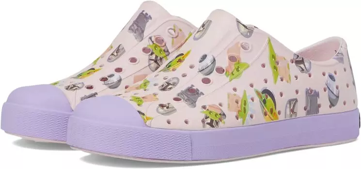 Кроссовки Jefferson Star Wars Print Native Shoes Kids, цвет Milk Pink/Healing Purple/Mando All Over Print
