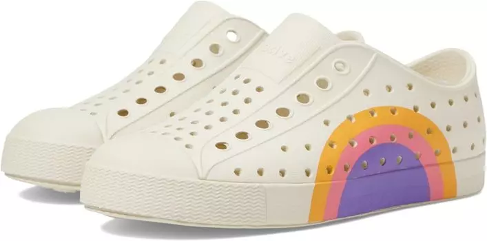 Кроссовки Jefferson Sugarlite Block Native Shoes Kids, цвет Bone White/Bone White/Apricot Dazzle Ultra Circle