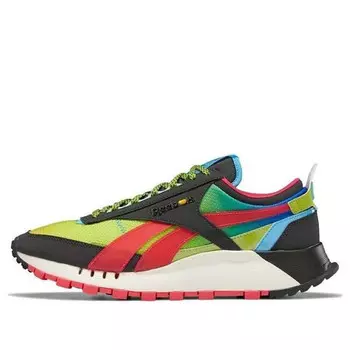 Кроссовки jelly belly x classic leather legacy 'flavor mix' Reebok, зеленый