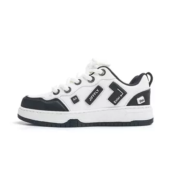 Кроссовки Jifffly Skateboarding Shoes Unisex Low-top, черный/оранжевый