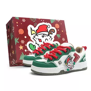 Кроссовки Jifffly Skateboarding Shoes Unisex Low-top Christmas Limited Edition, цвет Christmas Limited Edition