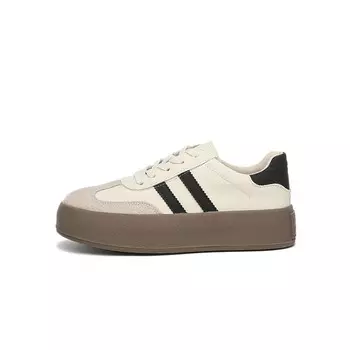 Кроссовки Jin Baichuan Skateboarding Shoes Women's Low-top, черный