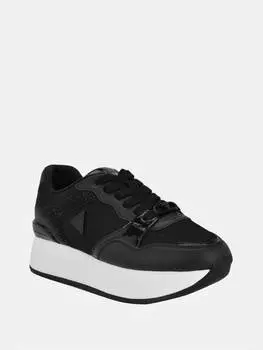 Кроссовки Jogger на платформе с заклепками Novels Guess Factory, черный