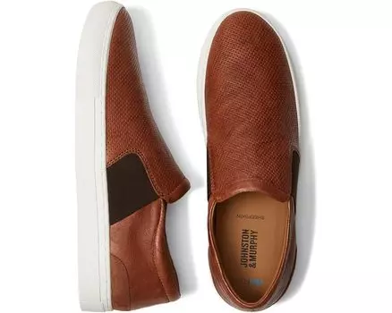 Кроссовки Johnston & Murphy Banks Perfed Slip-On, цвет Tan Sheepskin
