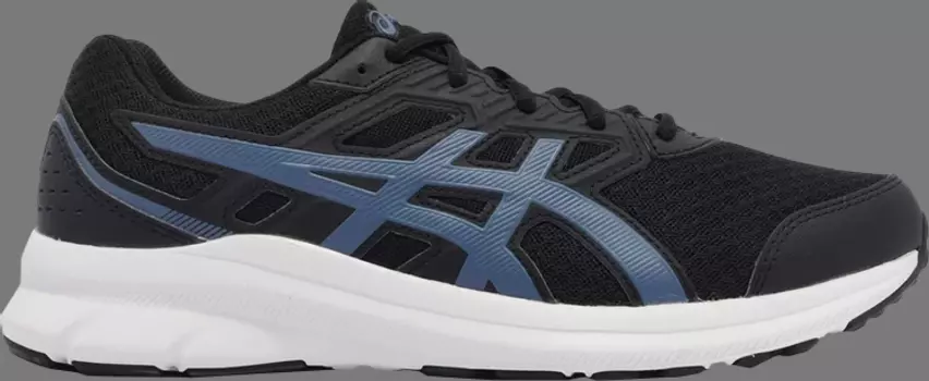 Кроссовки jolt 3 4e wide 'black azure' Asics, черный