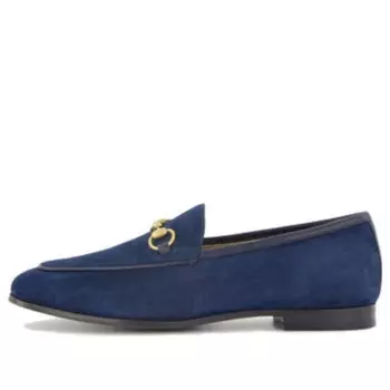 Кроссовки jordaan suede loafers 'blue' Gucci, синий