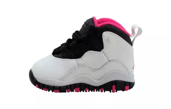 Кроссовки Jordan 10 Retro Pure Platinum Vivid Pink Black TD, белый