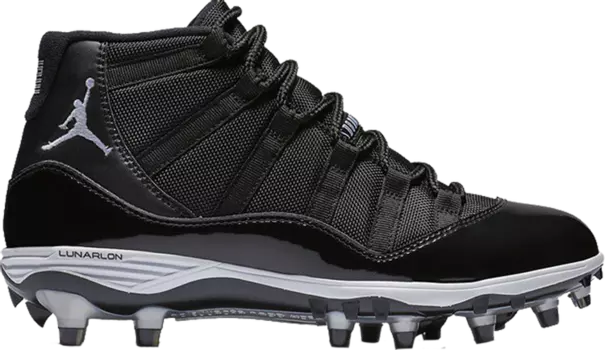 Кроссовки Jordan 11 Retro TD Cleat Space Jam, черный